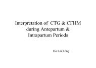 Interpretation of CTG & CFHM during Antepartum & Intrapartum ...