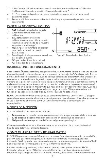 EcoSense DO200A Dissolved Oxygen Meter Operations ... - YSI.com