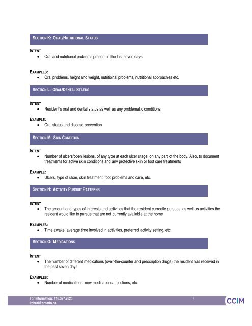 RAI-MDS 2.0 Nutritional Care Resource Guide April 2011 - CCIM