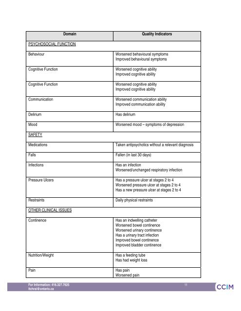 RAI-MDS 2.0 Nutritional Care Resource Guide April 2011 - CCIM