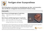 Fertigen einer Scanprothese