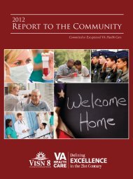 2012 Report to the Community - VISN 8