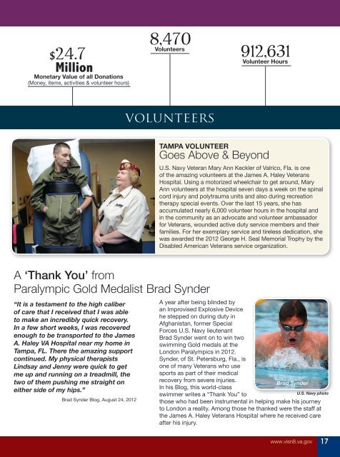 2012 Report to the Community - VISN 8