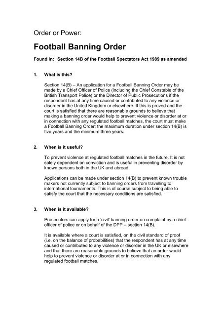 Ancillary orders toolkit - Crown Prosecution Service