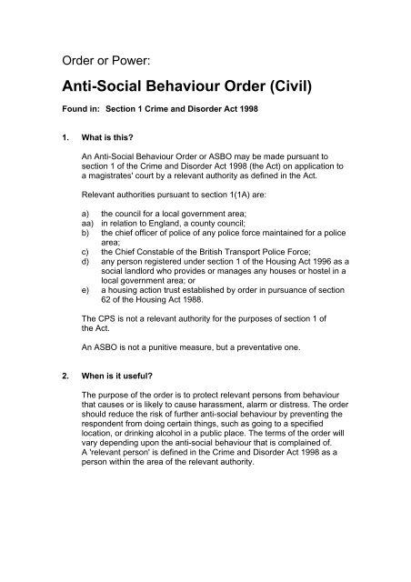 Ancillary orders toolkit - Crown Prosecution Service