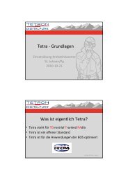 Tetra - Grundlagen Was ist eigentlich Tetra? - Tetron