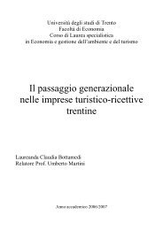 Il passaggio generazionale nelle imprese turistico-ricettive ... - ASAT