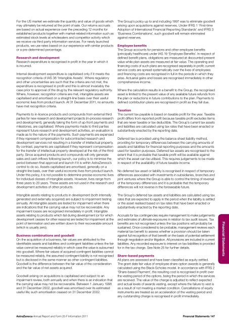 AstraZeneca Annual Report and Form 20-F Information 2011