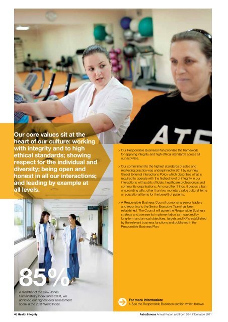 AstraZeneca Annual Report and Form 20-F Information 2011