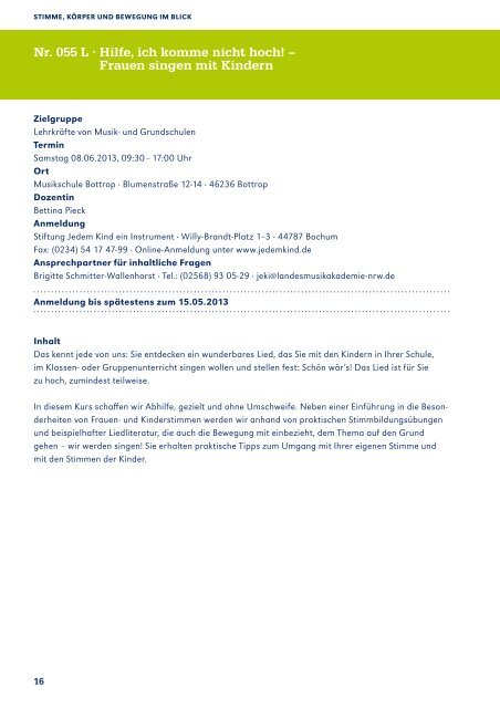Zum Download des Programms 2012/2013 - Landesmusikakademie ...
