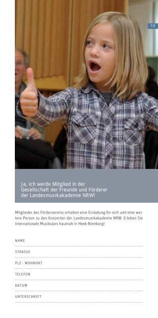 Liebe Freunde der Landesmusikakademie - Landesmusikakademie ...