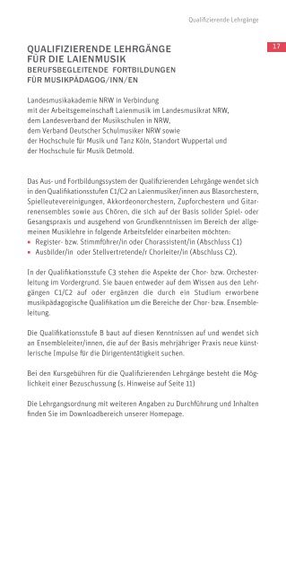 Liebe Freunde der Landesmusikakademie - Landesmusikakademie ...