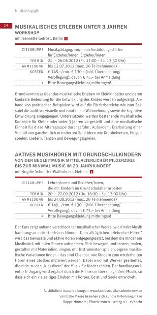 Liebe Freunde der Landesmusikakademie - Landesmusikakademie ...