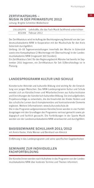 Liebe Freunde der Landesmusikakademie - Landesmusikakademie ...