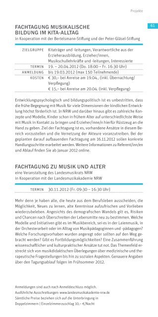 Liebe Freunde der Landesmusikakademie - Landesmusikakademie ...