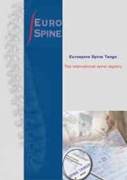 Eurospine Spine Tango - The Spine Society of Europe