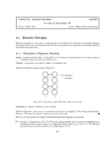 CMPSCI 611 Advanced Algorithms Fall 2000 Lecture 6: September ...