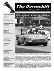 The Downshift - Chicagoland Sports Car Club