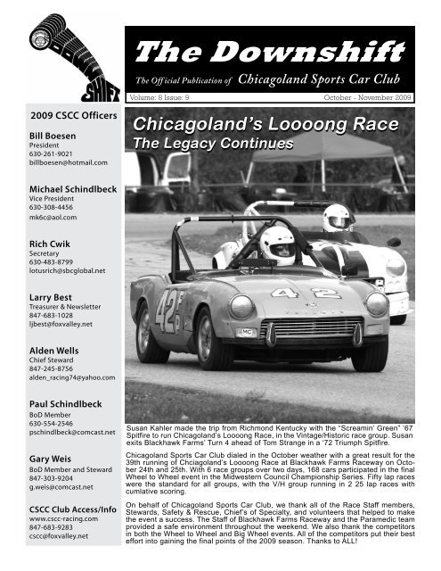 The Downshift - Chicagoland Sports Car Club