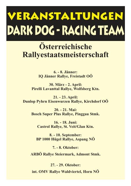 DARK DOG RACING TEAM