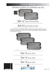 part nos 45720 and 45725 - Venmar