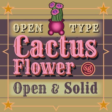 Cactus Flower Open & Solid SG OpenType - MyFonts