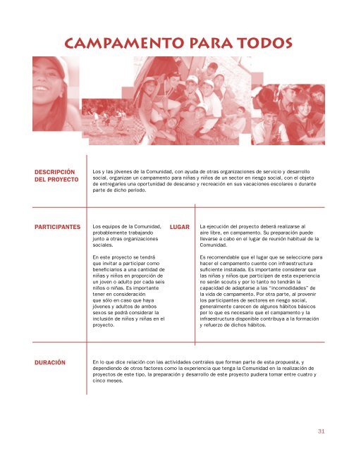 Proyectos y Actividades Educativas para JÃ³venes ... - Scouts del PerÃº