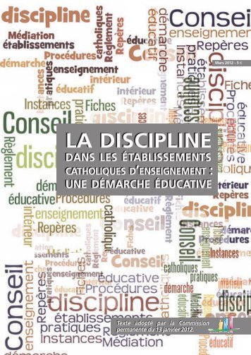 hors-sÃ©rie ECA sur la discipline - ECA - Enseignement catholique ...