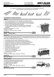 Profiliermaschinen SCHLEBACH ... - Spenglerdirect.de