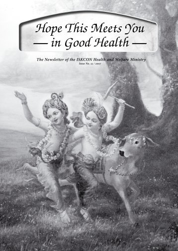 Hope This Meets You â in Good Health â - the ISKCON Health ...
