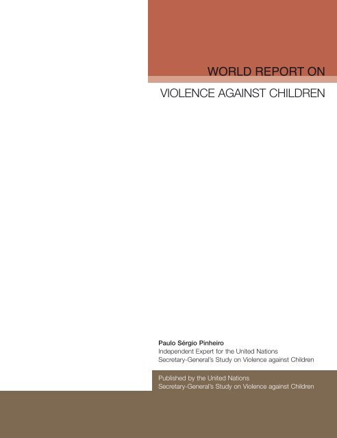 violence against children WORLD REPORT ON - CRIN