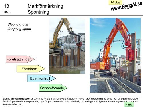 Markförstärkning Spontning 13 - ByggAi.se