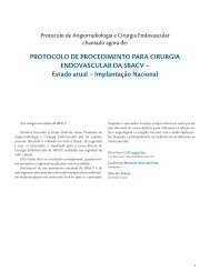 protocolo de procedimento para cirurgia endovascular da sbacv
