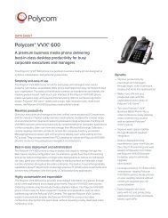 Polycom VVX 600 Datasheet - IPCortex