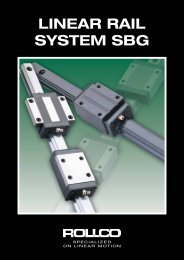 Linear raiL system sBG - Rollco