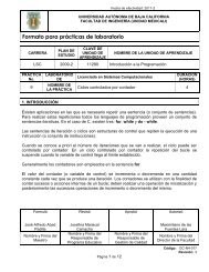 Formato para prácticas de laboratorio - Licenciado en Sistemas ...