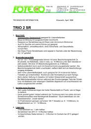 FOTECOAT TRIO 2 SR - Diazo Kopierschicht; traditionell - Fotec AG