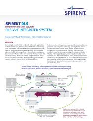 SPIRENT DLS - Spirent Communications