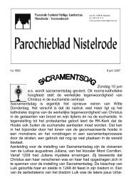 09 jun - Pastorale eenheid Nistelrode - Vorstenbosch