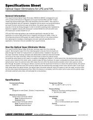 Specifications Sheet - Liquid Controls