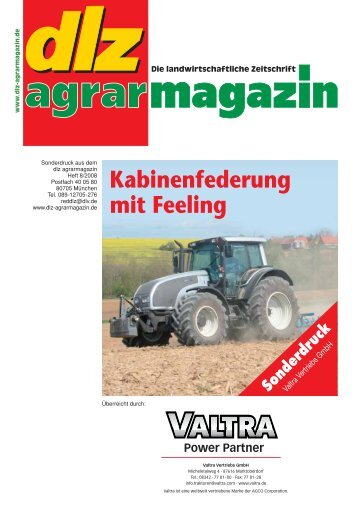 Kabinenfederung mit Feeling - Valtra