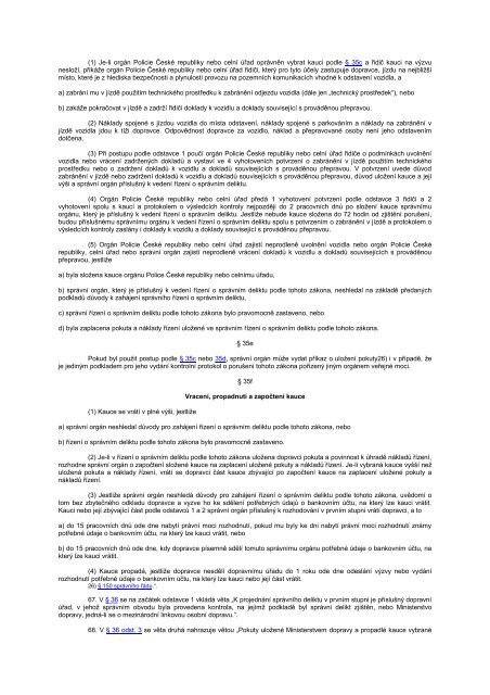 119/2012 Sb. ZÃƒÂKON Ã„ÂŒÃƒÂST PRVNÃƒÂ ZmÃ„Â›na zÃƒÂ¡kona o silniÃ„ÂnÃƒÂ­ dopravÃ„Â›