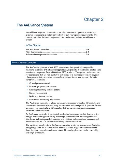 AADvance Safety Manual - Tuv-fs.com