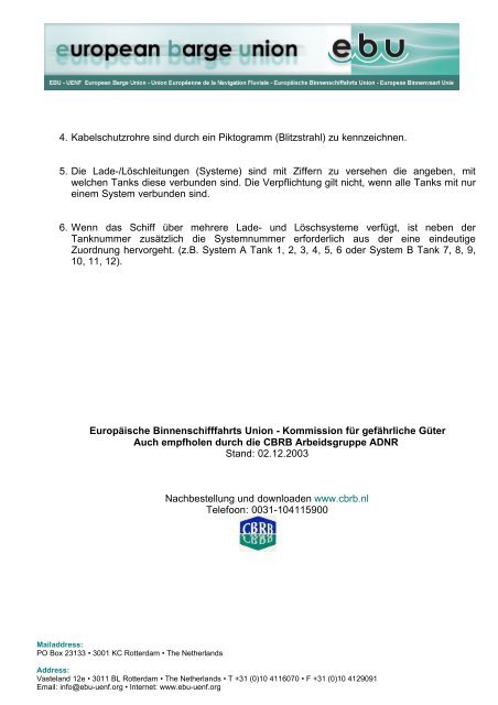 Empfehlung zur farblichen Kennzeichnung von Rohrleitungen ... - EBU