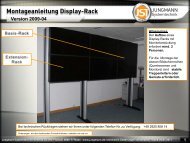 Montageanleitung Display-Rack - Jungmann Systemtechnik