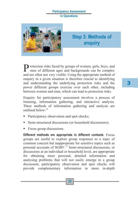 Participatory Assessment - Refworld