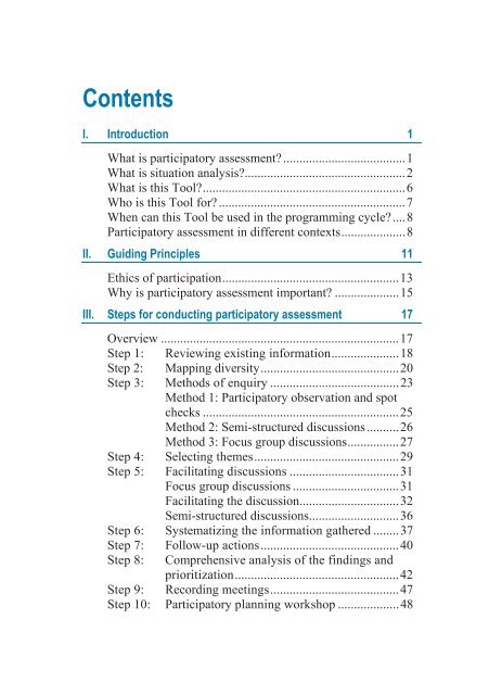 Participatory Assessment - Refworld