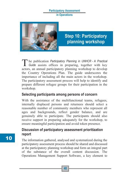 Participatory Assessment - Refworld