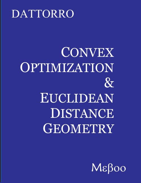 v2007.11.26 - Convex Optimization