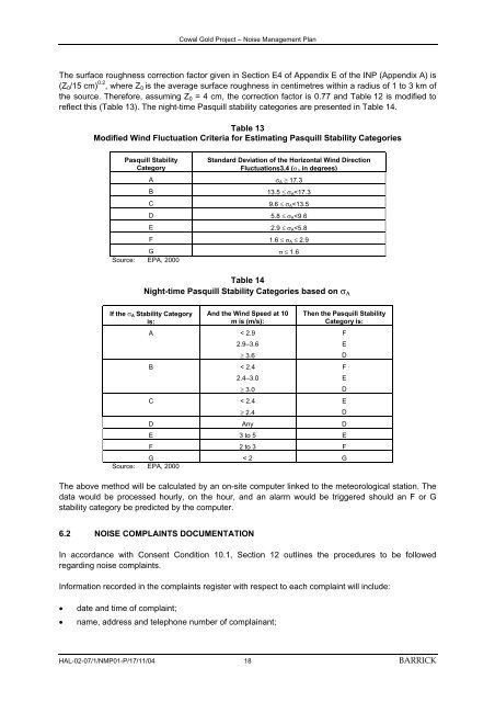 November 2004 (PDF 11.6 MB) - Barrick Gold Corporation